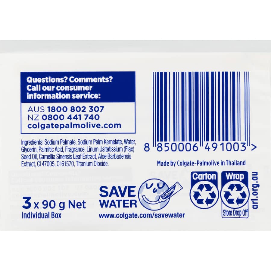 Protex Antibacterial Bar Soap Aloe Extract Value Pack 90g bars 3pack x 90g