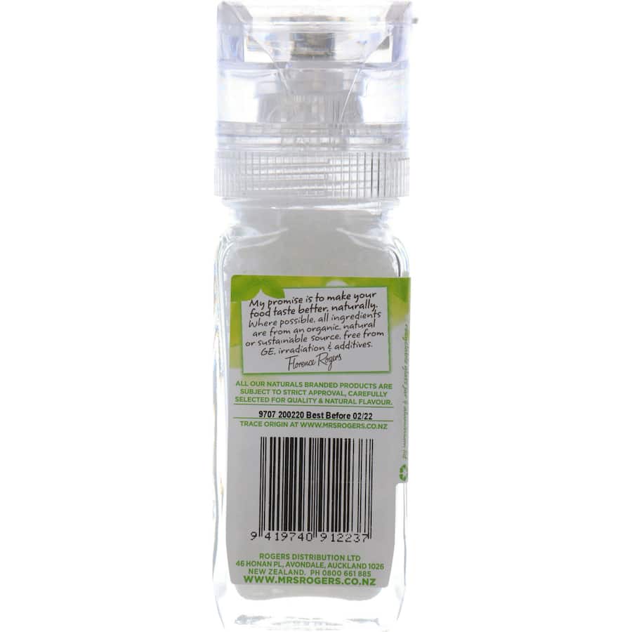 Mrs Rogers Naturals Sea Salt  Grinder 100g