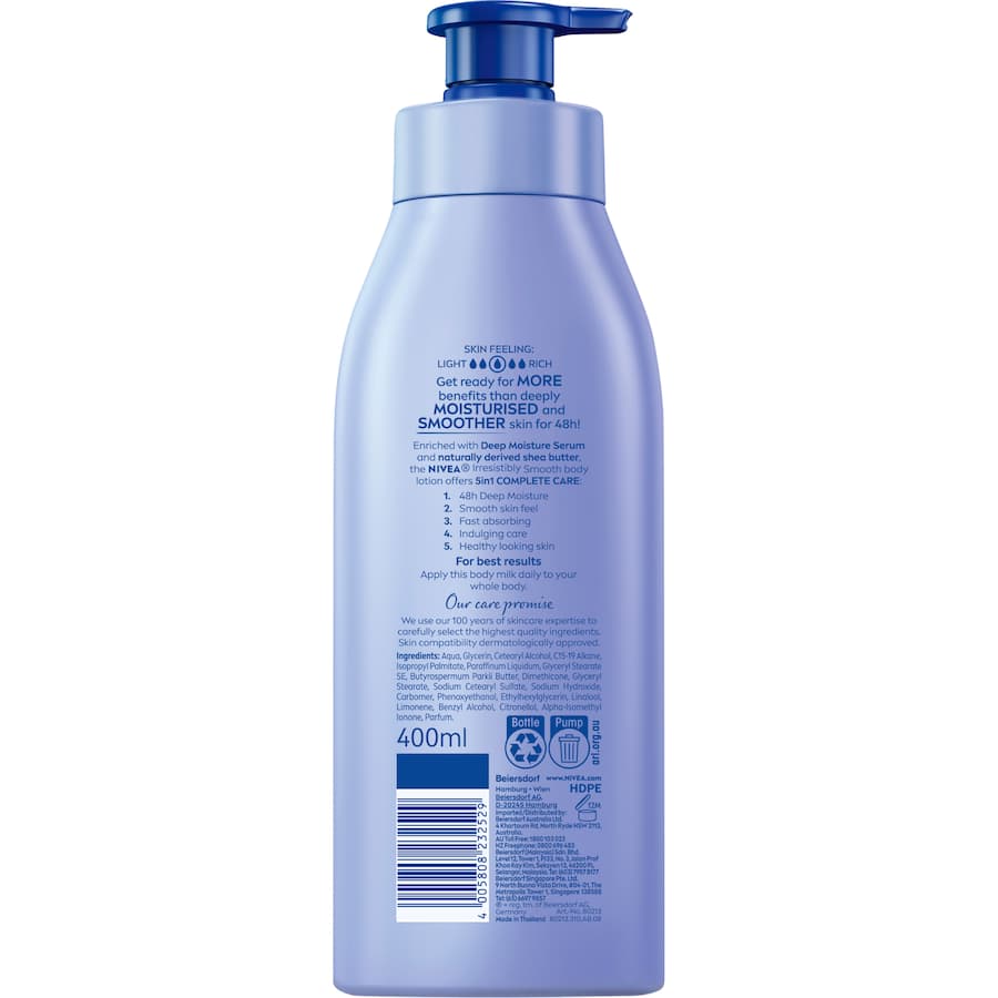 Nivea Body Lotion Irresistibly Smooth Pump 400mL