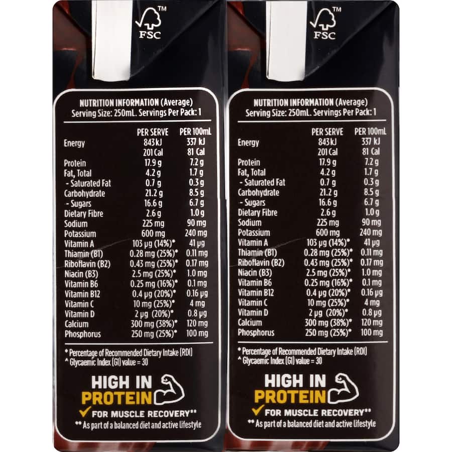 Sanitarium Up & Go Energize Liquid Breakfast Choc 6pk 250mL