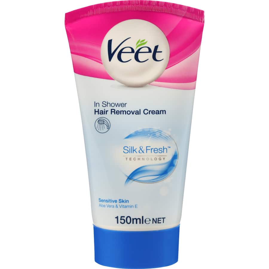 Veet Pure In Shower Hair Removal Cream Sensitive Skin 150mL