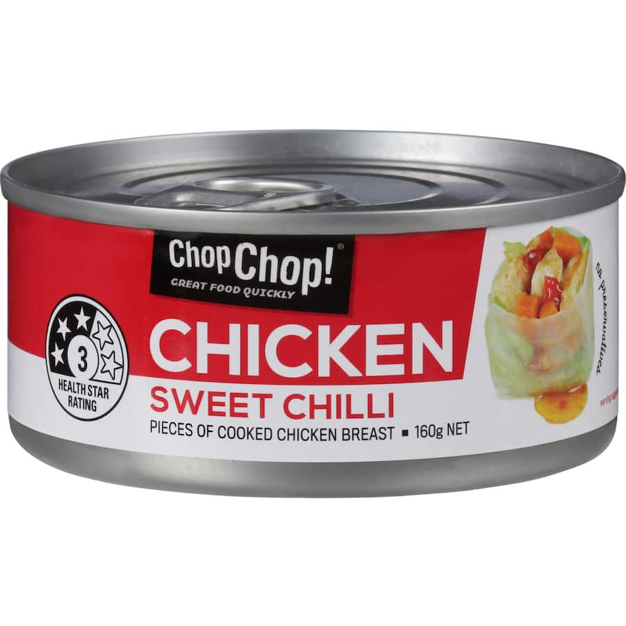 Chop Chop Canned Chicken Sweet Chilli Tear tab can 160g