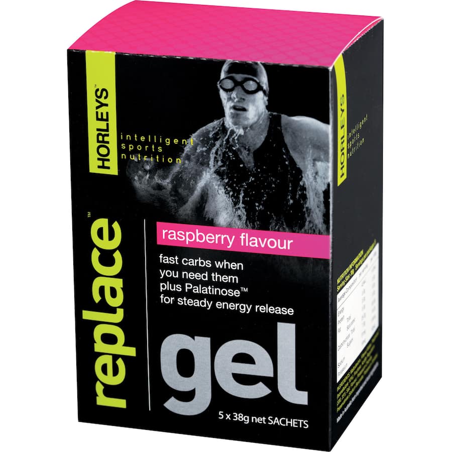 Horleys Replace Gel Nutrition Formula Raspberry 38g 5pack