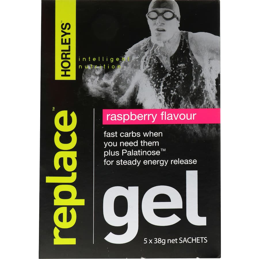 Horleys Replace Gel Nutrition Formula Raspberry 38g 5pack