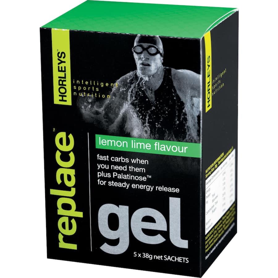 Horleys Replace Gel Nutrition Formula Lemon Lime 38g 5pack