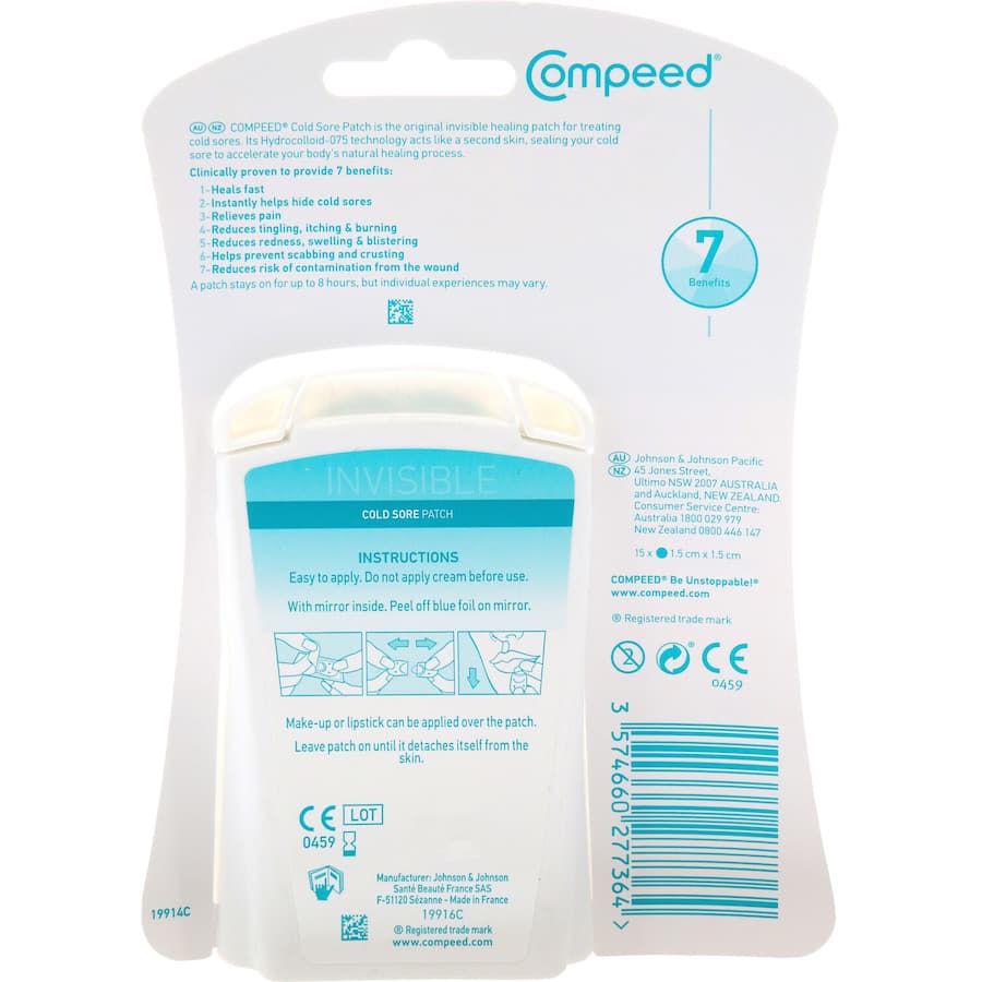 Compeed Cold Sore Patch 15pack