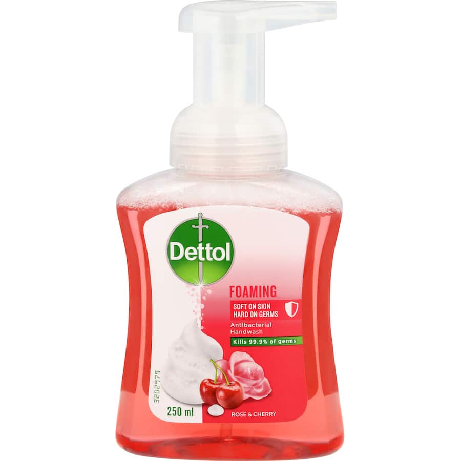 Dettol Foaming Hand Wash Rose & Cherry Pump 250mL