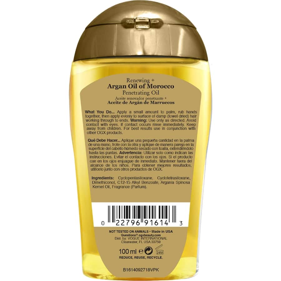 Ogx Moroccan Argan Oil Hair Treatment Penetrating 100mL