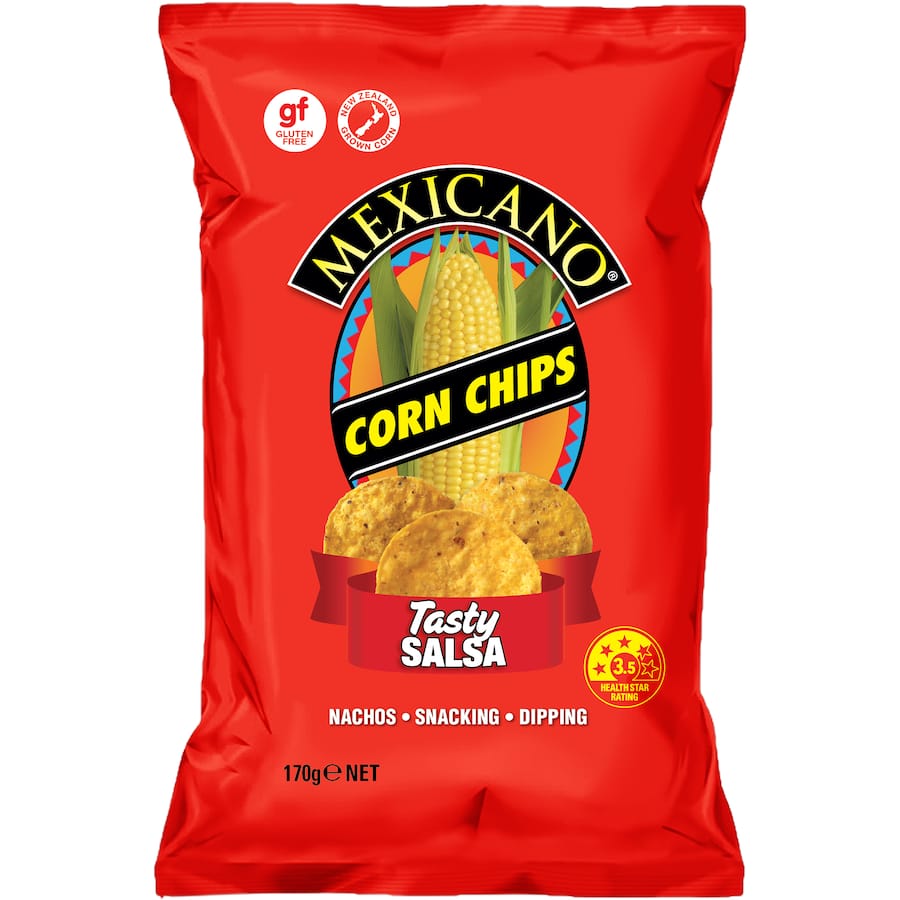 Mexicano Corn Chips Tasty Salsa 170g