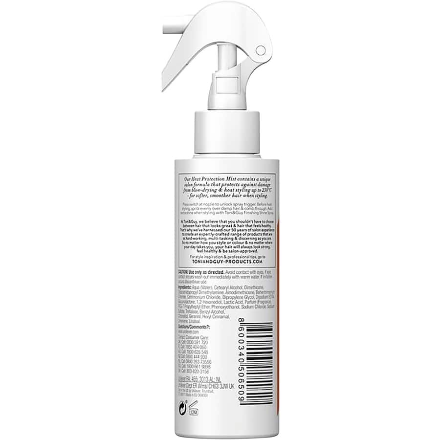Toni & Guy Hair Product Prep Mist Heat Protect Trigger 150mL