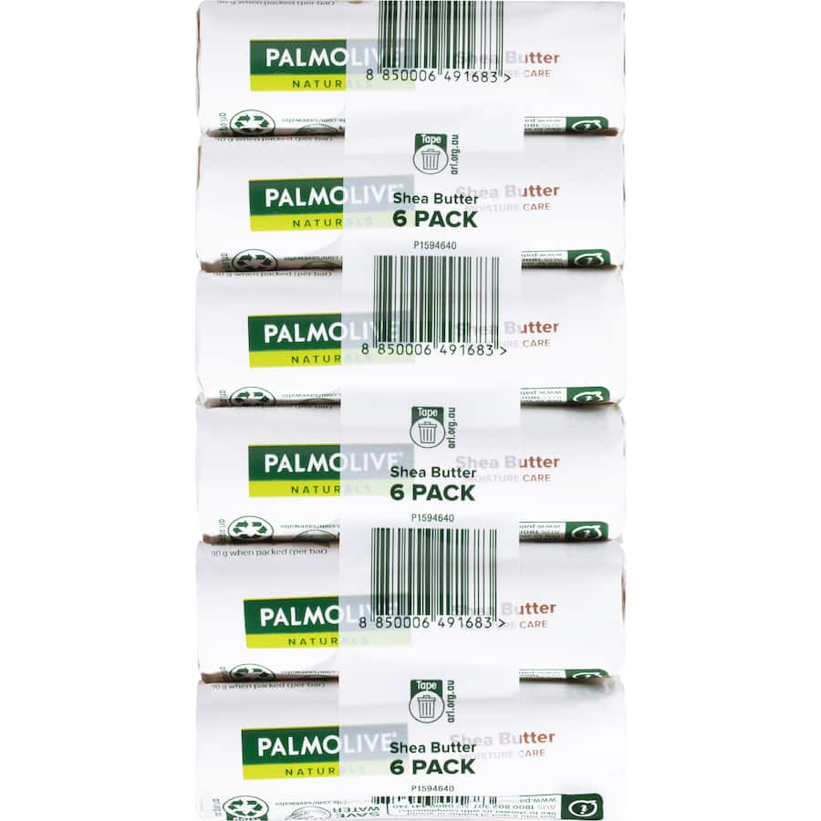 Palmolive Naturals Bar Soap Shea Butter Value Pack 90g bars 6pack