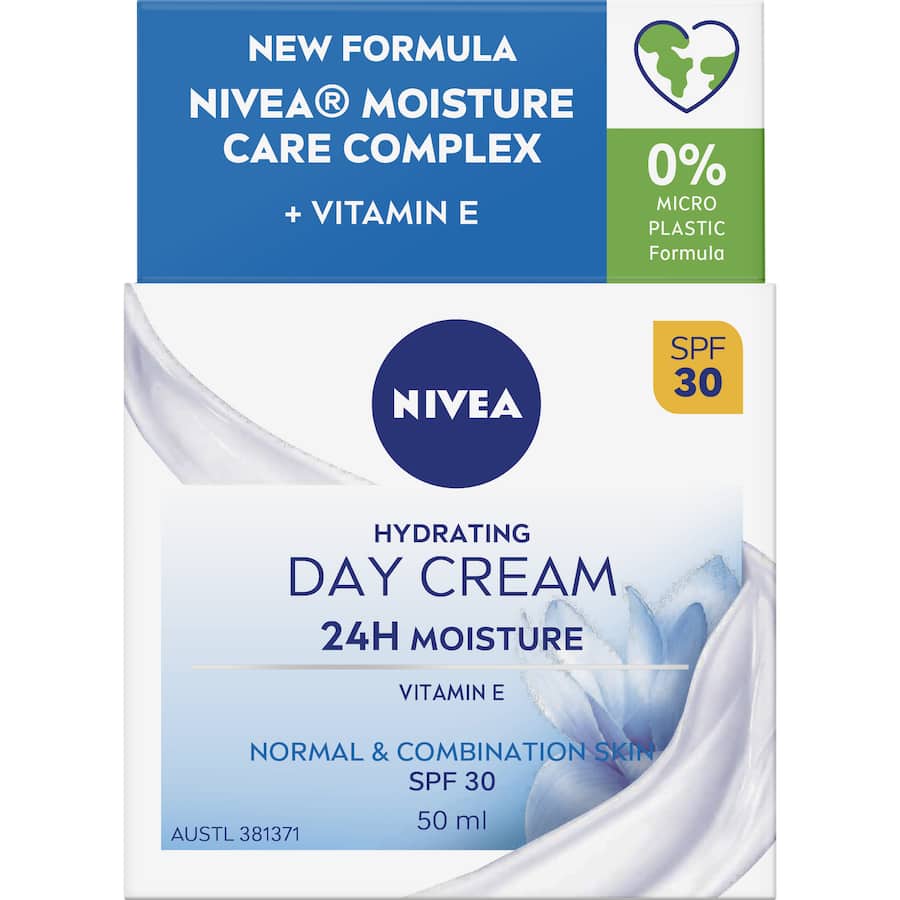 Nivea Hydrating Day Cream Moisturiser Spf 30 50mL