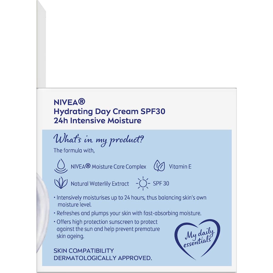 Nivea Hydrating Day Cream Moisturiser Spf 30 50mL