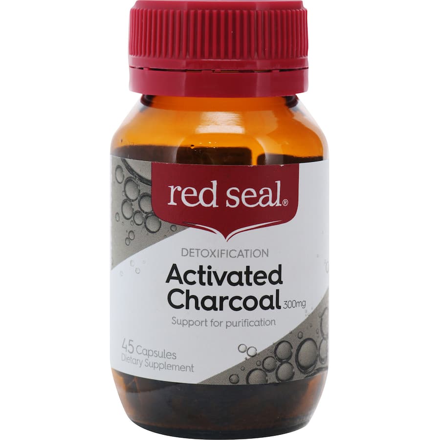 Red Seal Charcoal Activated 300mg Capsules 45 caps