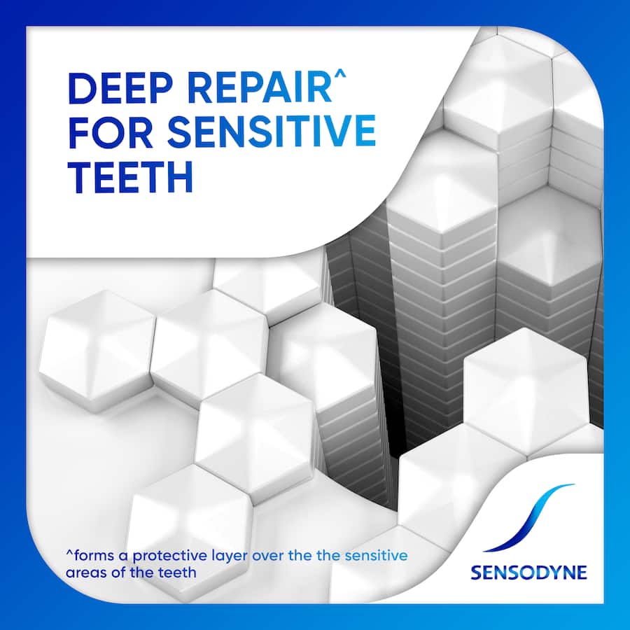 Sensodyne Sensitive Teeth Toothpaste Repair And Protect Whitening 100g
