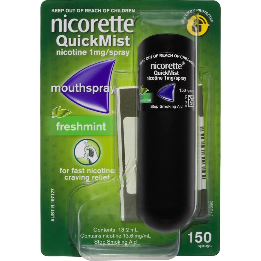 Nicorette Smoking Remedy Quick Mist Spray 150 13.2mL