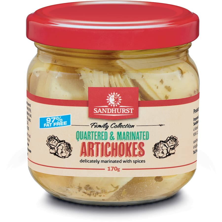 Sandhurst Artichokes Marinated Hearts Jar 170g