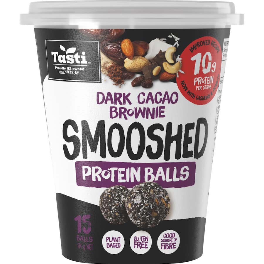 Tasti Smooshed Snack Balls Dark Cacao 174g