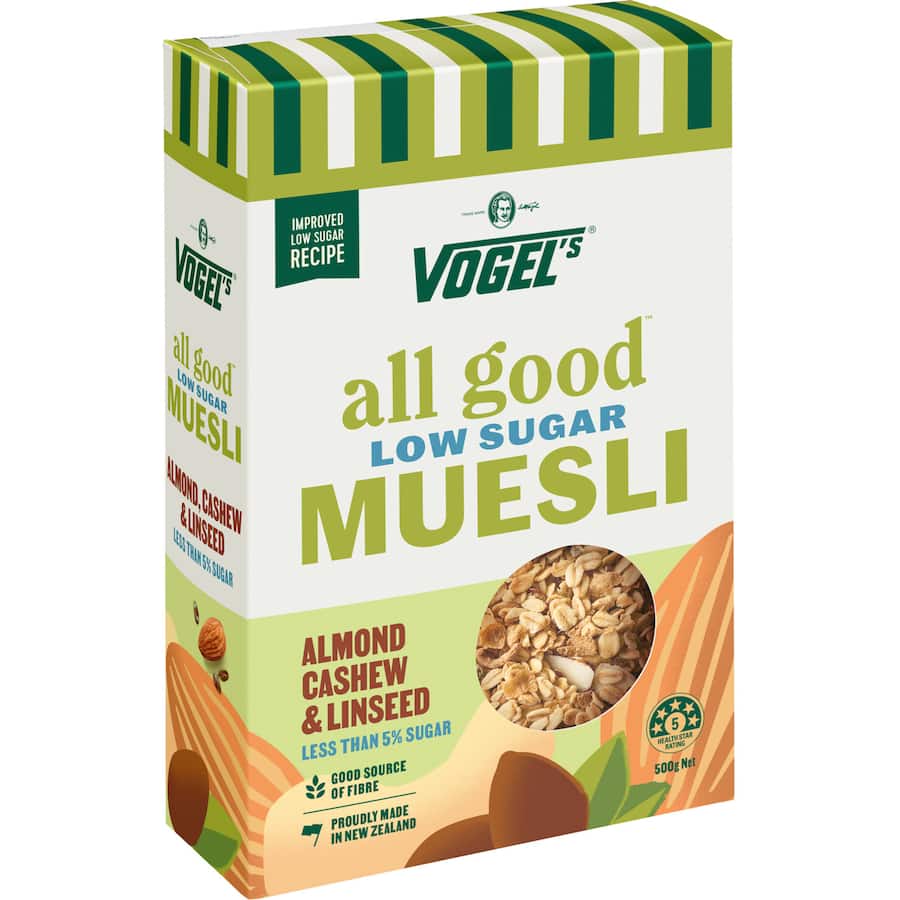 Vogels All Good Muesli Almond, Cashew & Linseed 500g