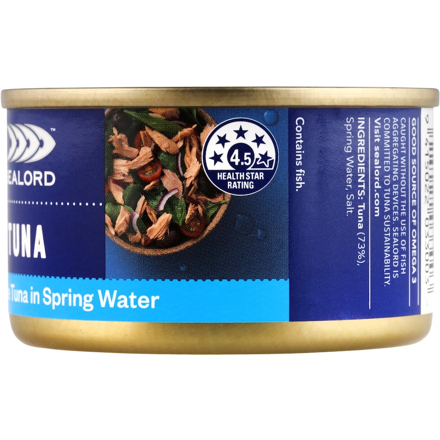 Sealord Tuna Chunk Style In Spring Water Tear tab can 95g