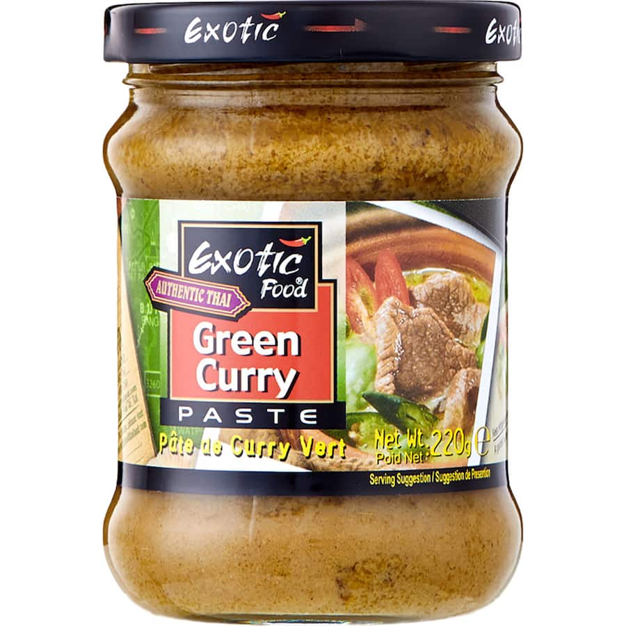Exotic Food Curry Paste Green Jar 220g