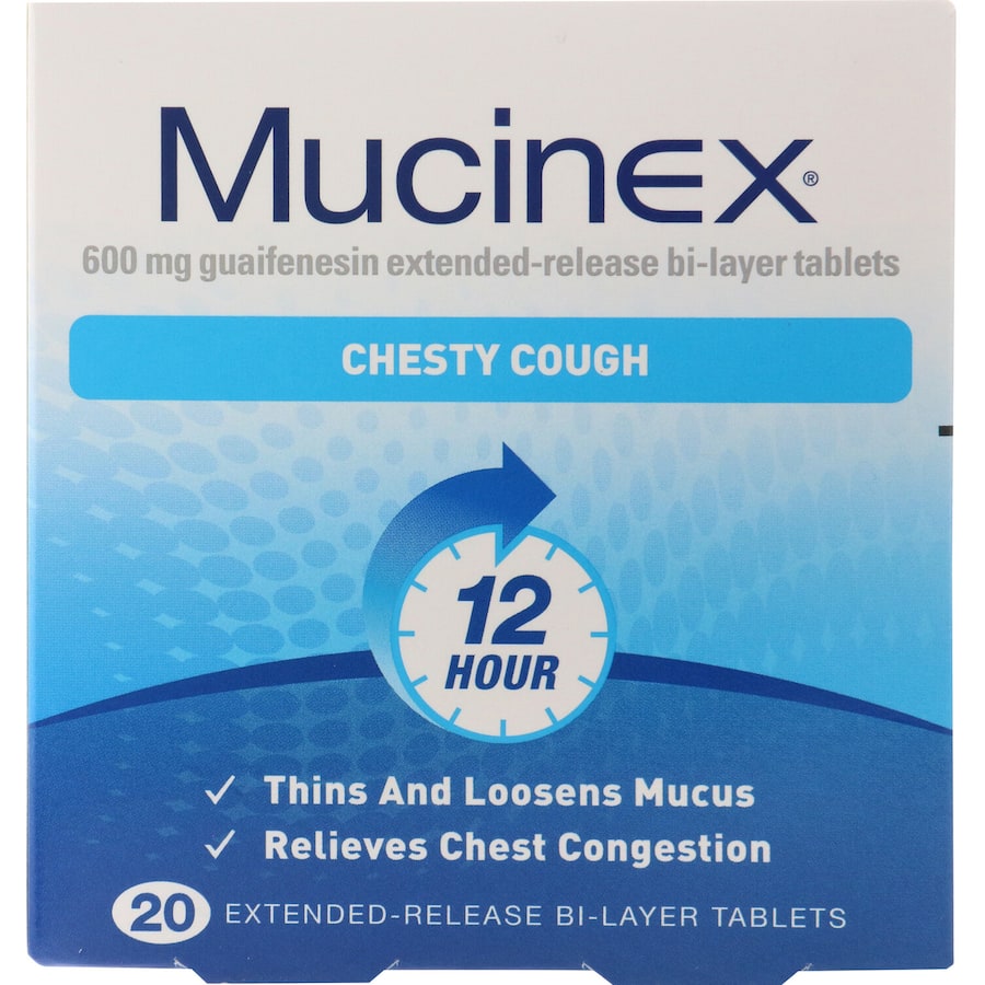 Mucinex Chesty Cough Fast Effective Tablets 20pack