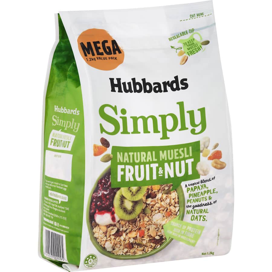Hubbards Simply Mega Muesli With Fruit & Nuts 1.2kg