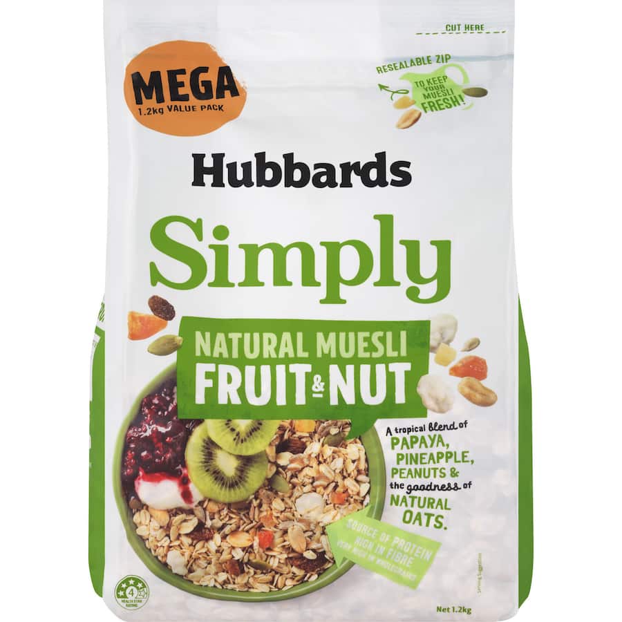 Hubbards Simply Mega Muesli With Fruit & Nuts 1.2kg