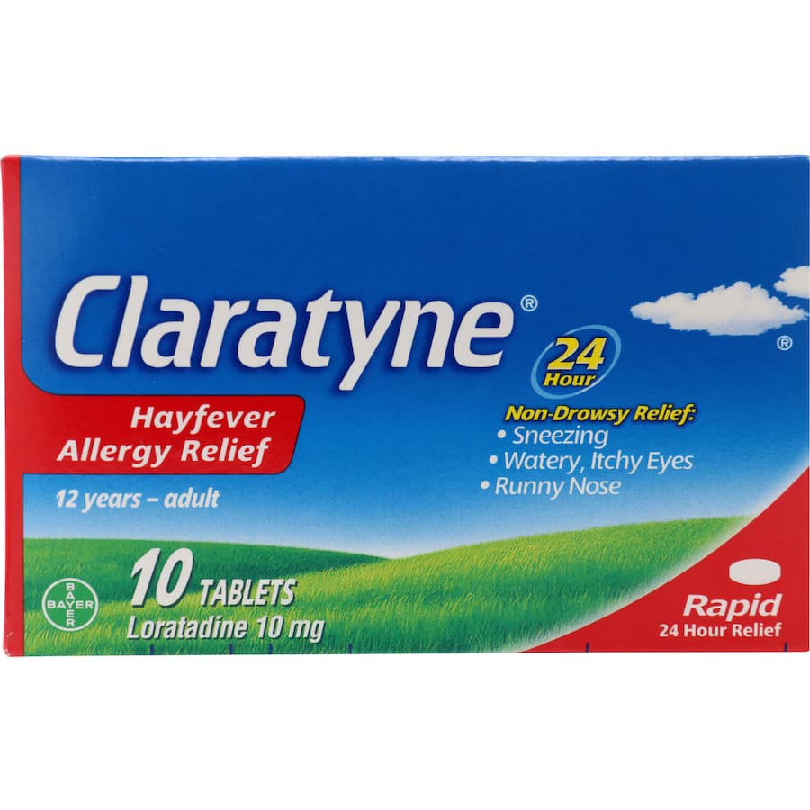 Claratyne Hayfever & Allergy Relief Antihistamine (10 Days) Pack 10pack