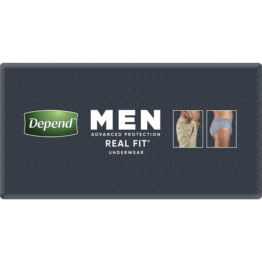 Depend Real Fit Underwear Mens Continence Pants Medium 8pack