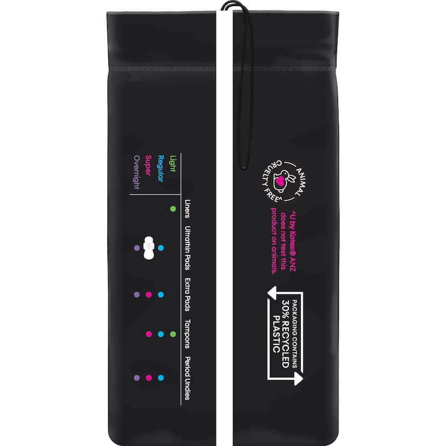 U By Kotex Pads Ultrathins Super With Wings 12pack