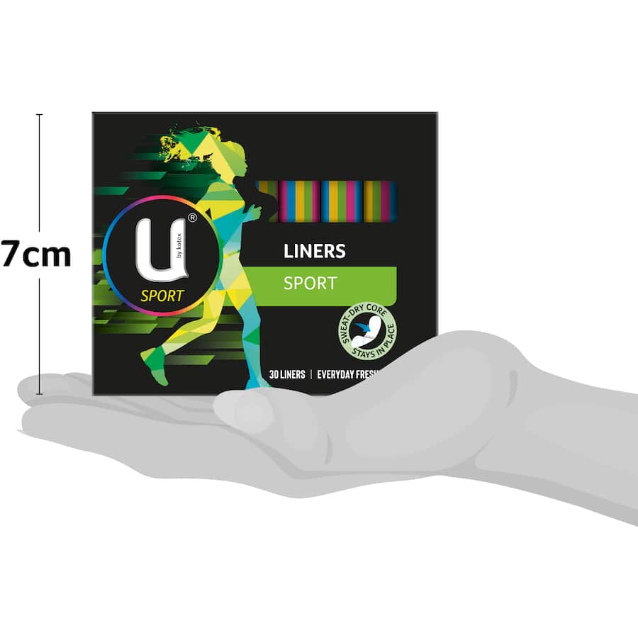 U By Kotex Sport Panty Liners White 30pack