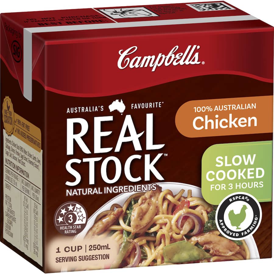 Campbells Real Stock Chicken Stock Liquid Carton 250mL