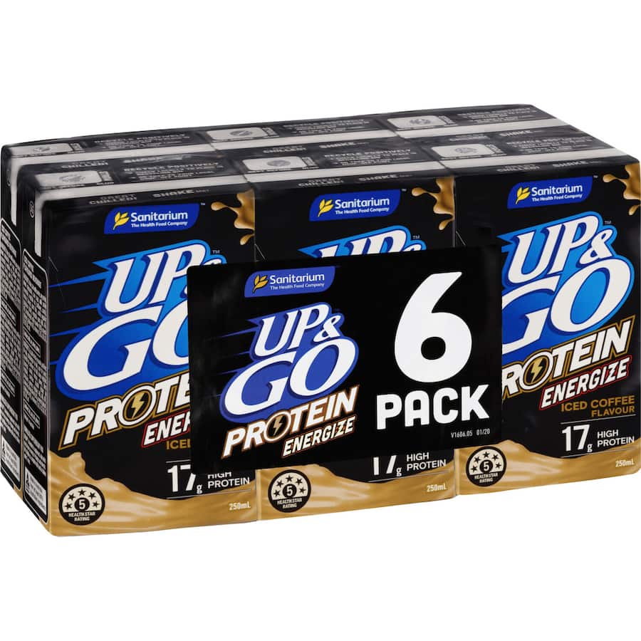 Sanitarium Up & Go Energize Liquid Breakfast Coffee 6pk 250mL