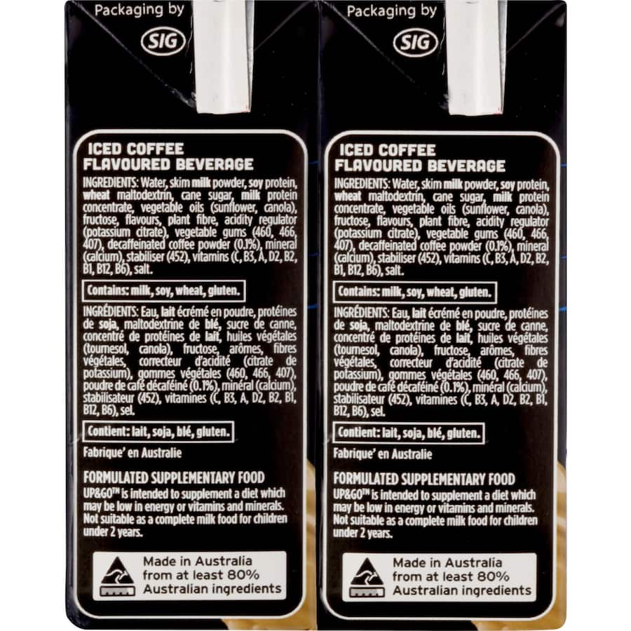 Sanitarium Up & Go Energize Liquid Breakfast Coffee 6pk 250mL