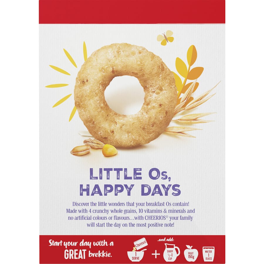 Uncle Tobys Cheerios Cereal Original Wholegrain Box 320g