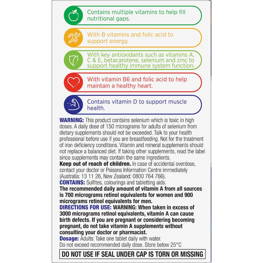 Centrum Men Daily Multivitamin Supplements Tablets 60pack