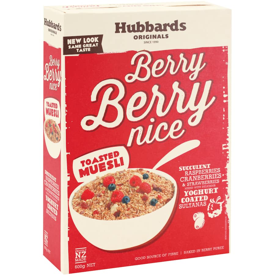Hubbards Berry Berry Nice Muesli Toasted 600g