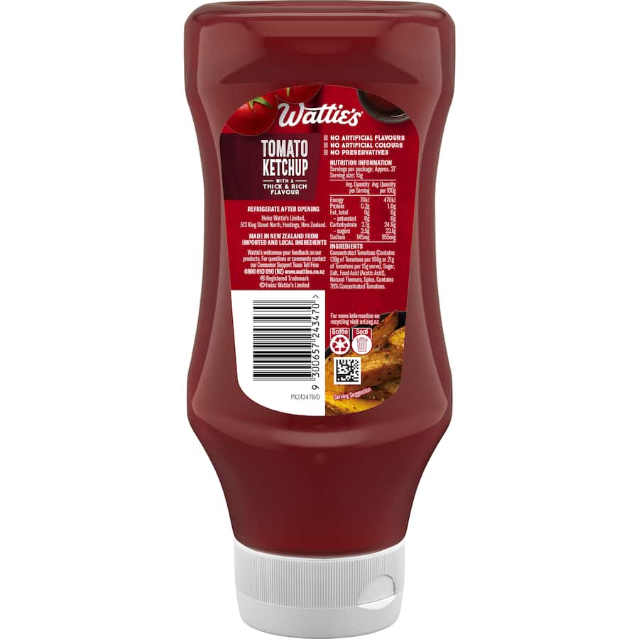 Watties Tomato Ketchup 560g