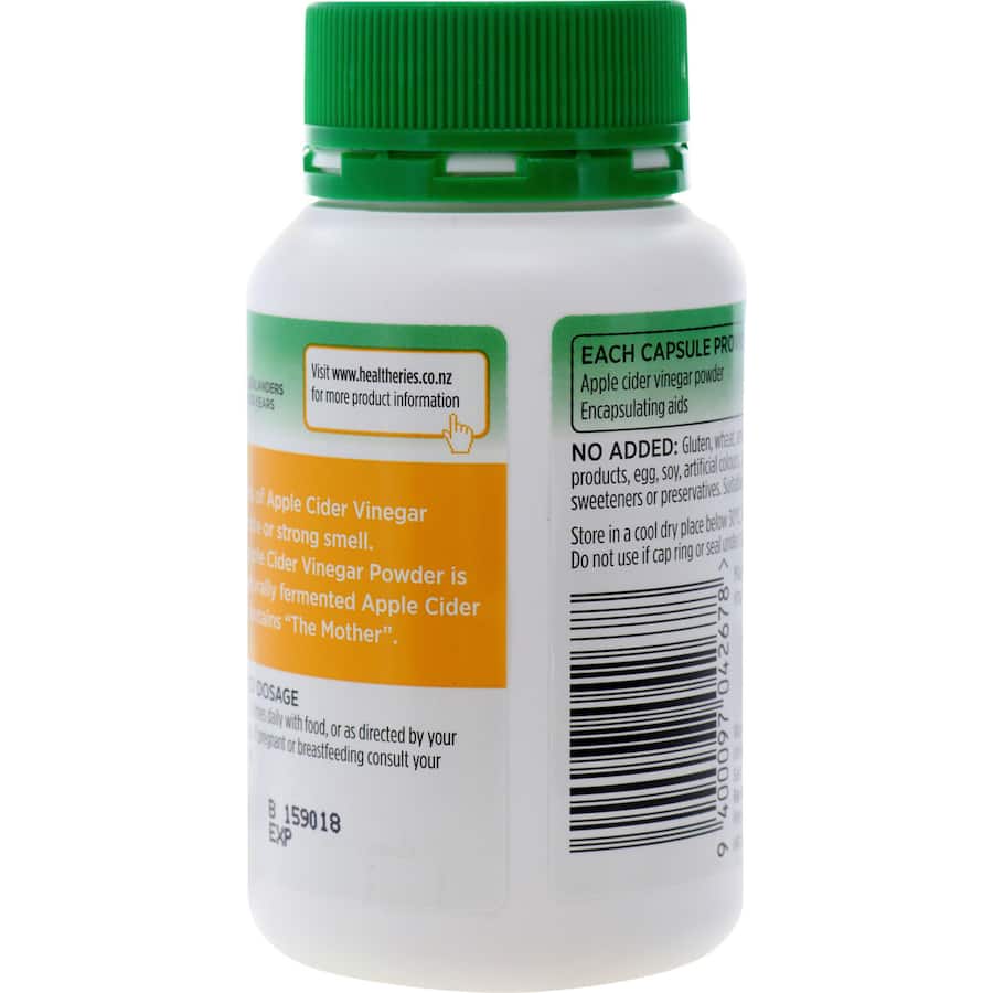 Healtheries Dietary Supplement Apple Cider Vinegar 60pack