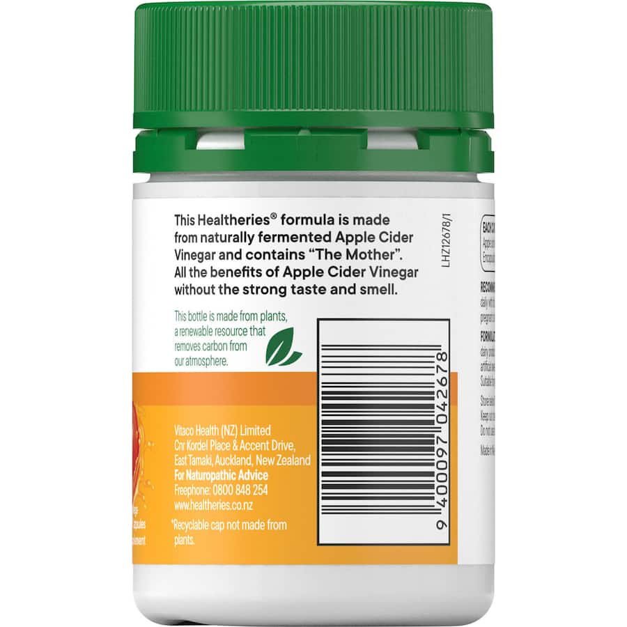 Healtheries Dietary Supplement Apple Cider Vinegar 60pack