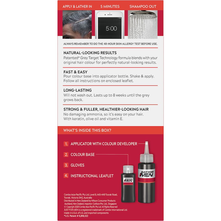 Just For Men Hair Colour Dark Brown 100g