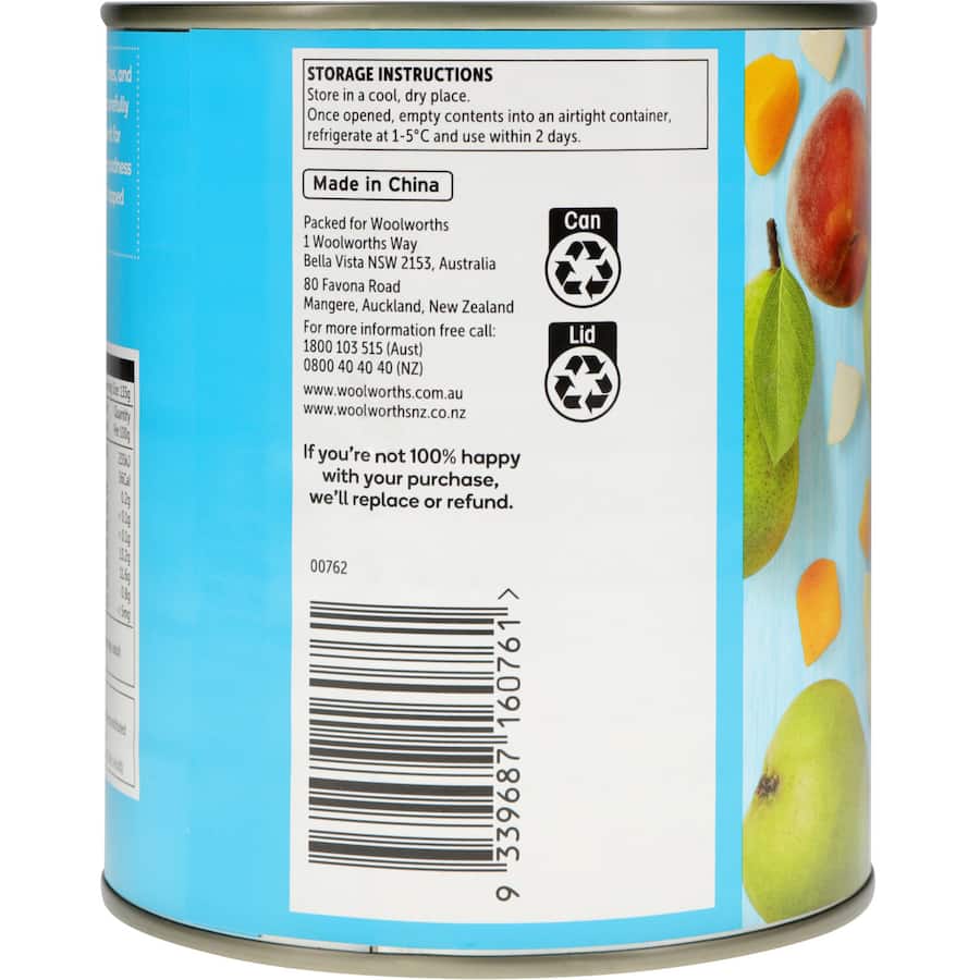 Woolworths Fruit Salad In Juice Can 820g