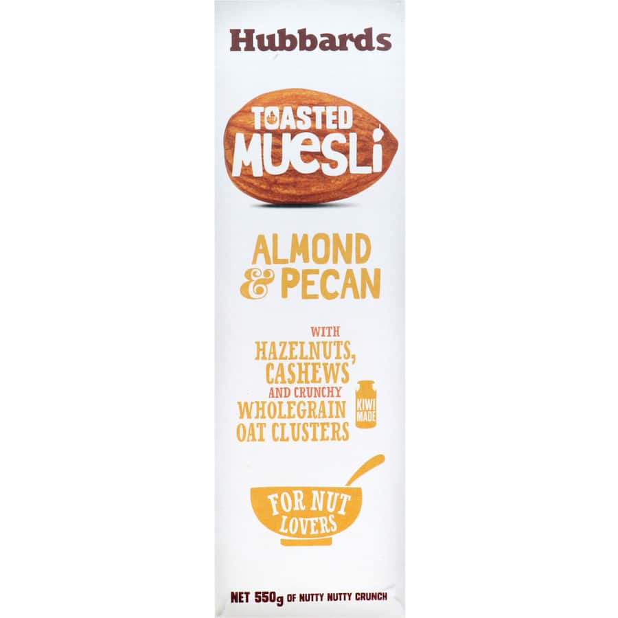 Hubbards Amazing Muesli Toasted Almond & Pecan 550g