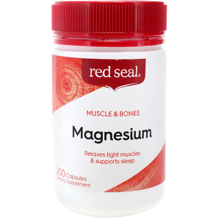 Red Seal Magnesium For Muscle Relaxation Capsules 200pack