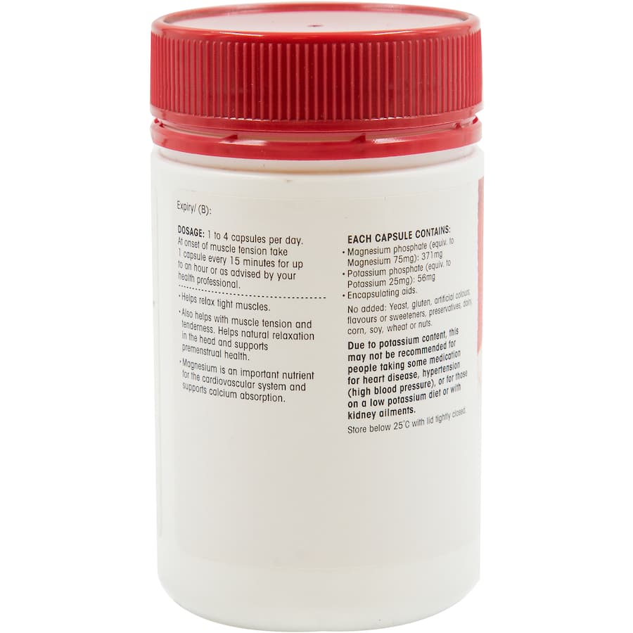 Red Seal Magnesium For Muscle Relaxation Capsules 200pack