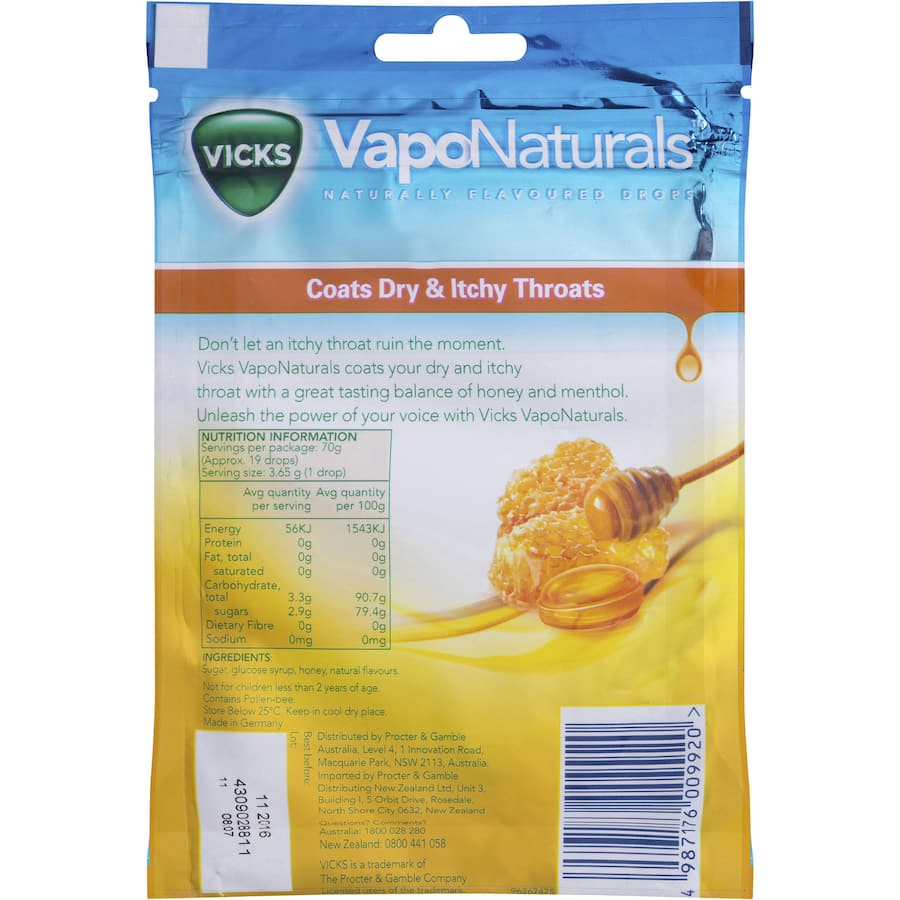 Vicks Vaponaturals Lozenges Honey 19pack