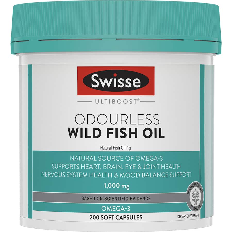 Swisse Ultiboost Fish Oil Wild Odourless 200pack