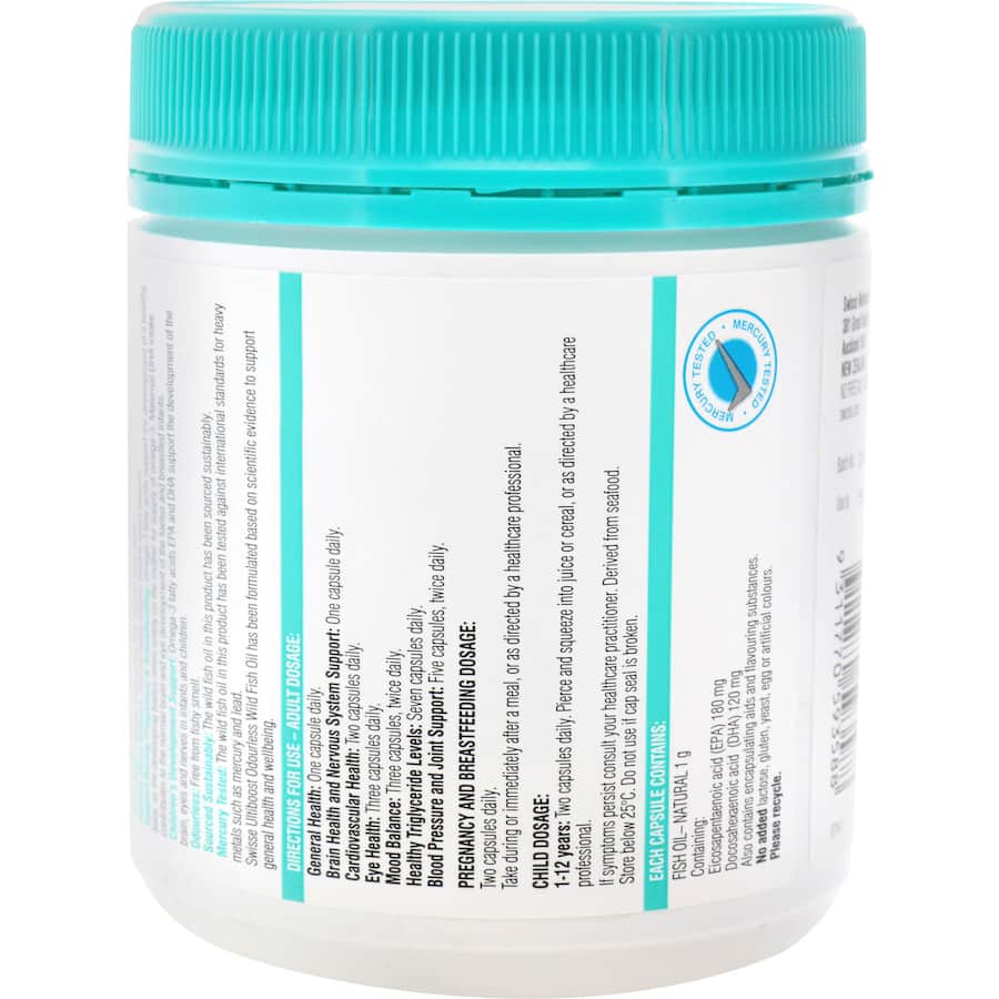 Swisse Ultiboost Fish Oil Wild Odourless 200pack