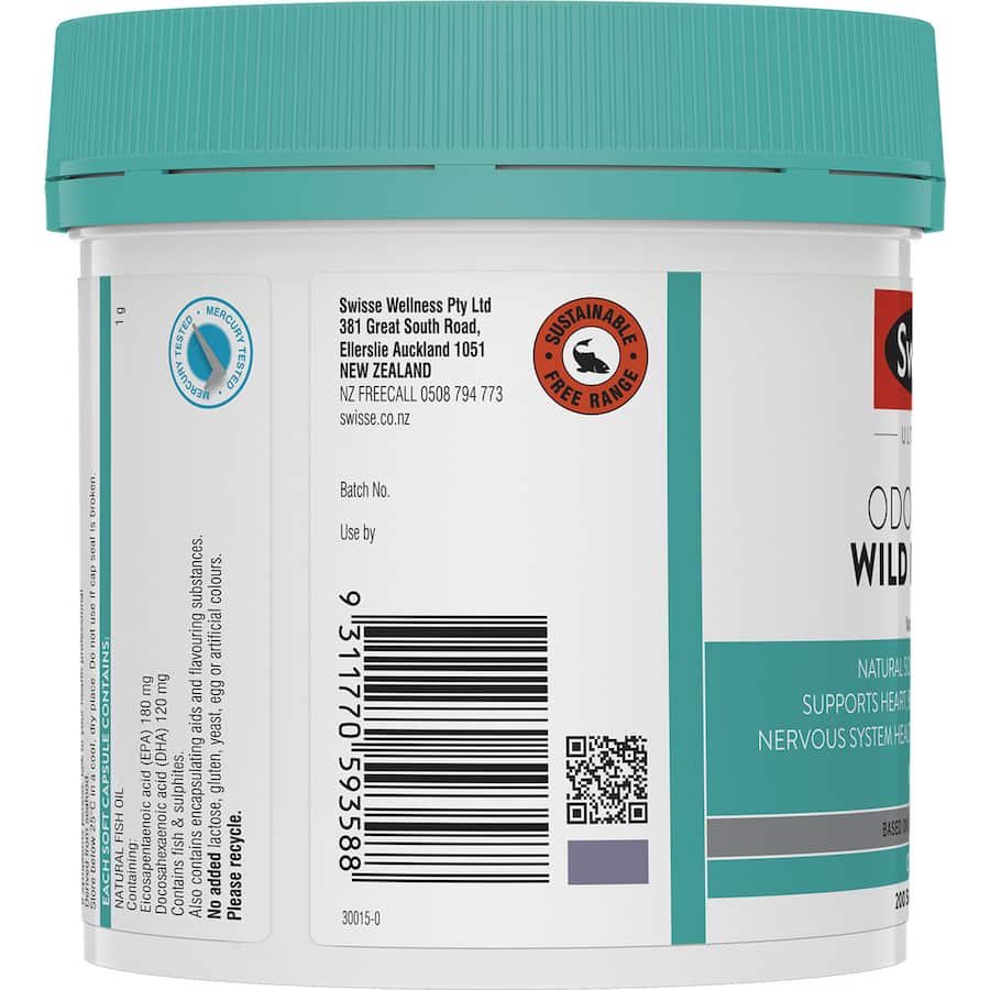 Swisse Ultiboost Fish Oil Wild Odourless 200pack